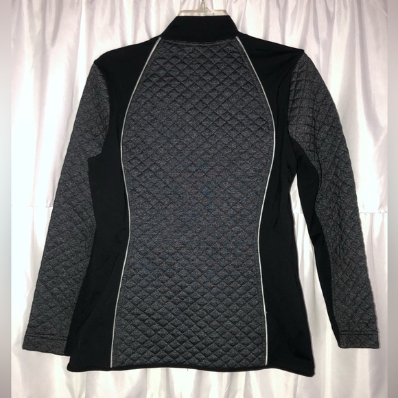 Neiman Marcus Fitted Quilted Zip-up Jacket - Picture 2 of 7